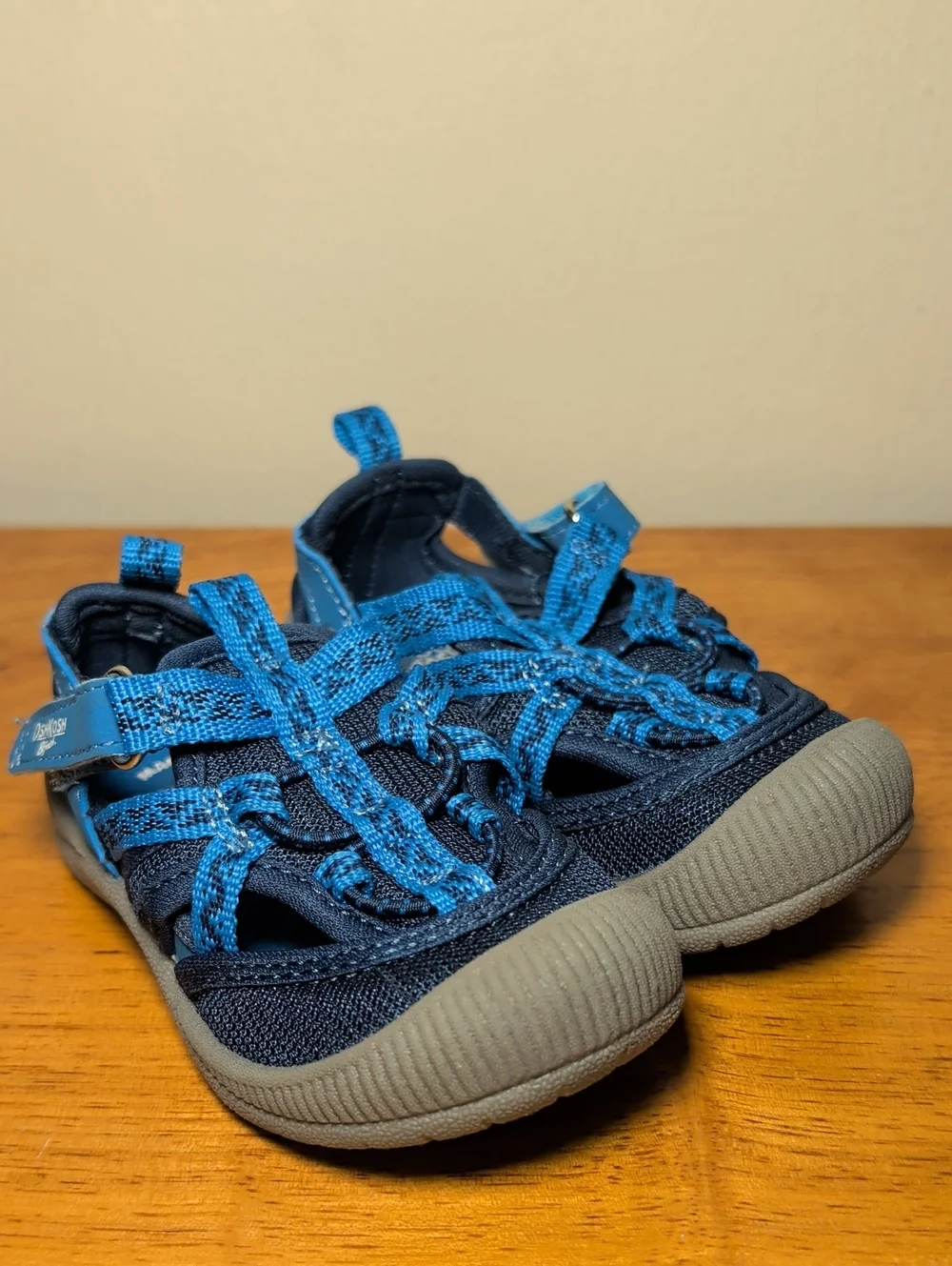 OshKosh Everplay Washable Sandal Blue Gray Outdoor Gorpcore Toddler Boy Size 5M